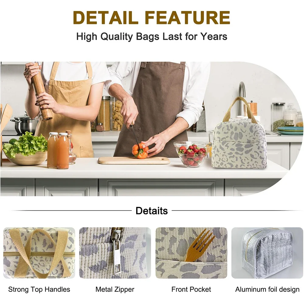 1 Pack of Ink Pattern Insulation Bag, Bento Bag, Lunch Box Bag, Outdoor Travel Ice Pack, Picnic Bag, Lunch Bag - Image 3