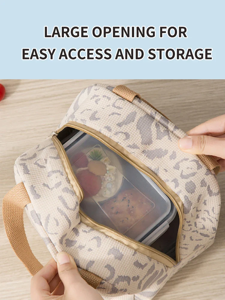 1 Pack of Ink Pattern Insulation Bag, Bento Bag, Lunch Box Bag, Outdoor Travel Ice Pack, Picnic Bag, Lunch Bag - Image 8