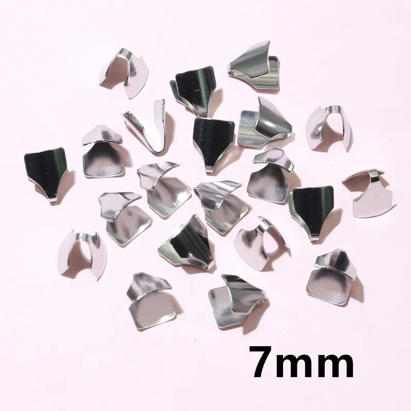 Stainless Steel Crimp End Caps – Flat Cord Beads for Jewelry Making (2–7mm, 100pcs) - Image 18