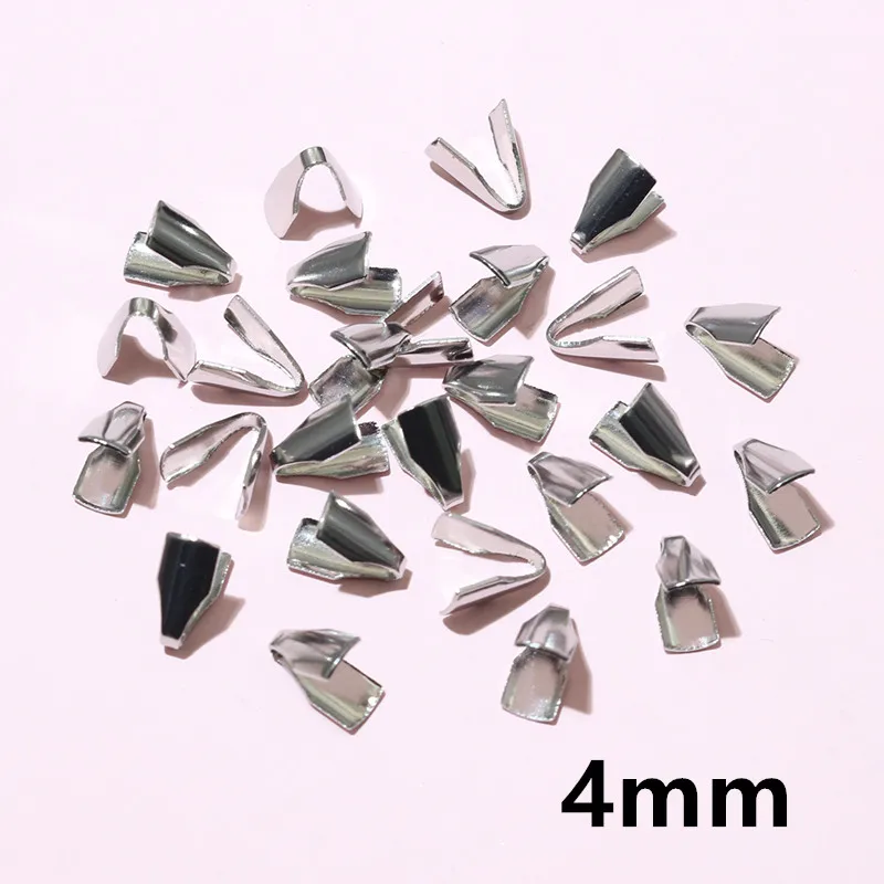 Stainless Steel Crimp End Caps – Flat Cord Beads for Jewelry Making (2–7mm, 100pcs) - Image 19