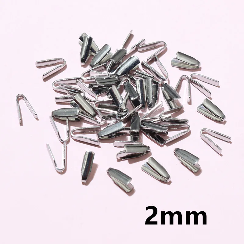 Stainless Steel Crimp End Caps – Flat Cord Beads for Jewelry Making (2–7mm, 100pcs) - Image 7