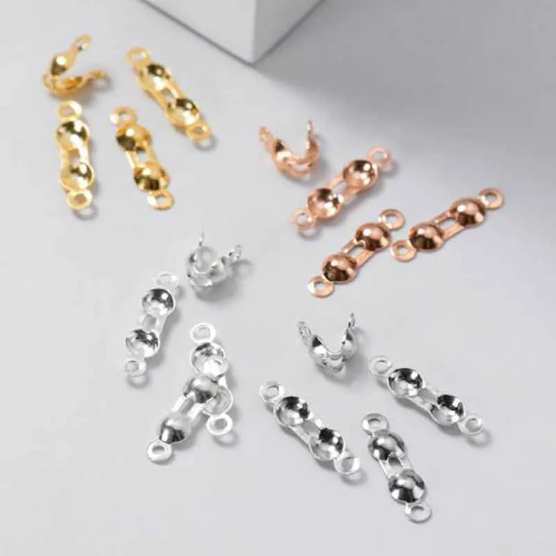 925 Sterling Silver End Beads & Crimp Clasps – 10pcs Jewelry Making Connectors - Image 3