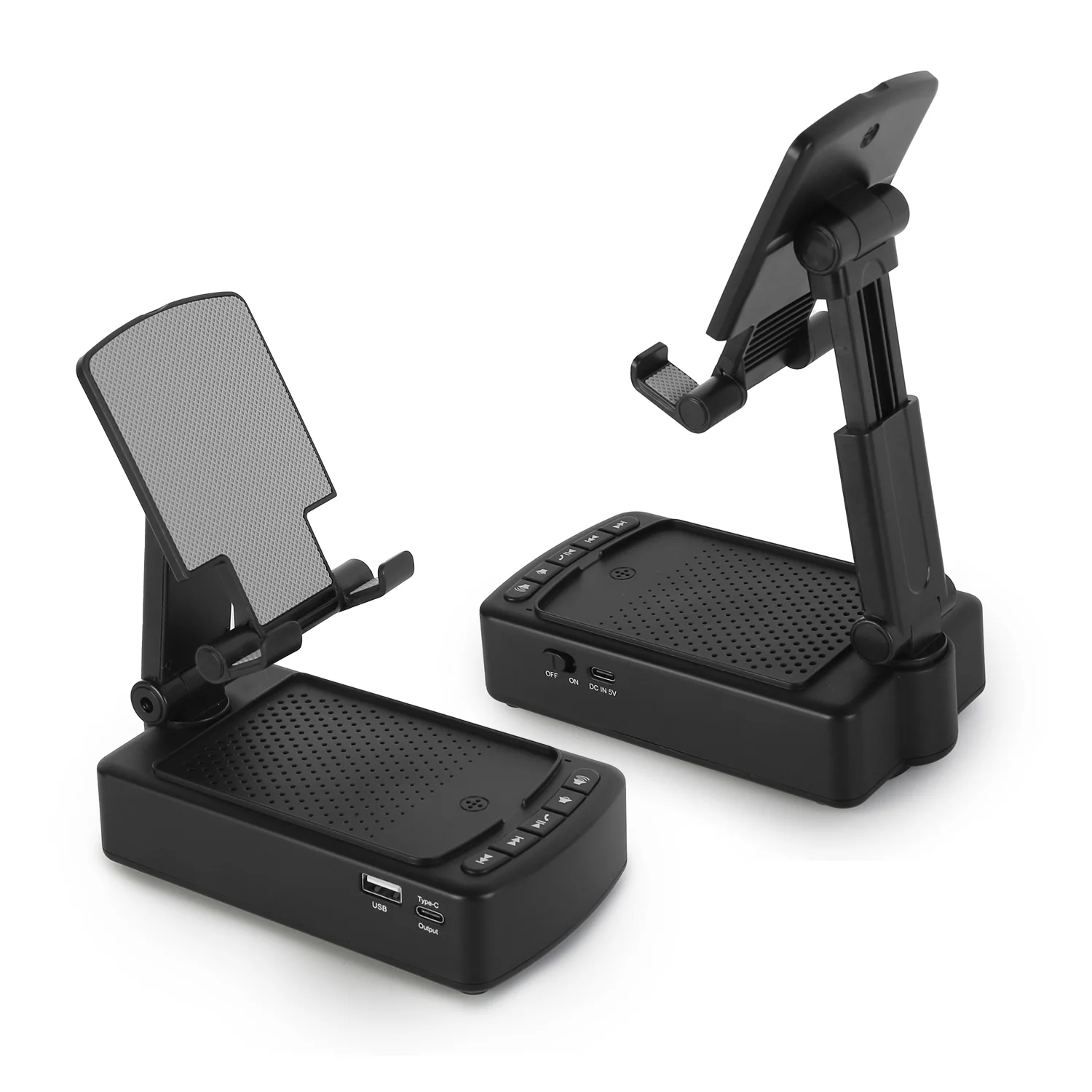 1Pc Cell Phone Stand With HD Surround Wireless Speaker Power Bank Portable Foldable Charging Phone Stand With Anti Slip Base Compatible With Phone Tablet For Home Office Outdoor - Image 10