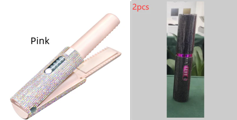 2-In-1 Electric USB Hair Straightening Brush Straightener Brush Multifunctional Comb Straightening Styler Hair Curler - Image 23
