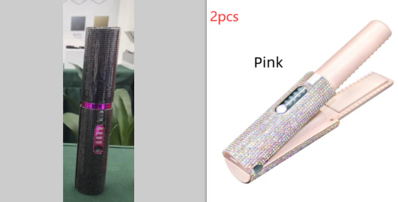 2-In-1 Electric USB Hair Straightening Brush Straightener Brush Multifunctional Comb Straightening Styler Hair Curler - Image 25