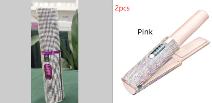 2-In-1 Electric USB Hair Straightening Brush Straightener Brush Multifunctional Comb Straightening Styler Hair Curler - Image 28