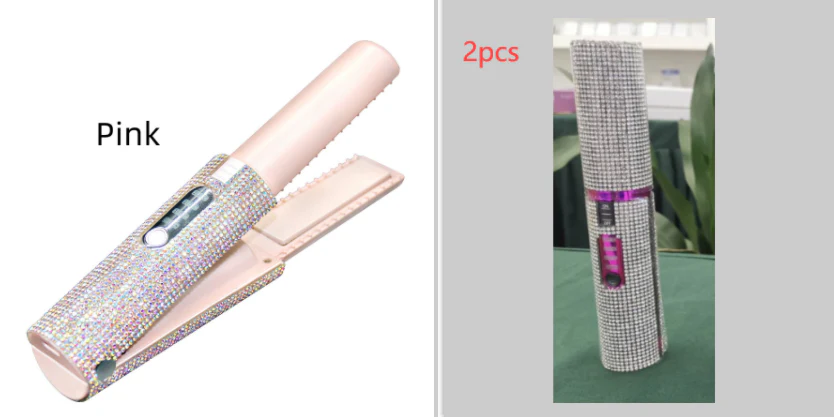 2-In-1 Electric USB Hair Straightening Brush Straightener Brush Multifunctional Comb Straightening Styler Hair Curler - Image 29
