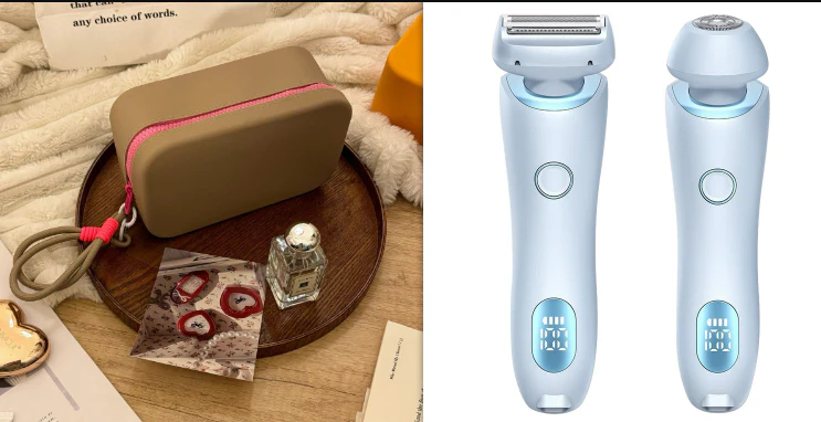 2 In 1 Hair Removal Epilator USB Rechargeable Trimmer Women Body Razor Face Leg Armpit Bikini Hand Pubic Shaver Hair Remover - Image 14