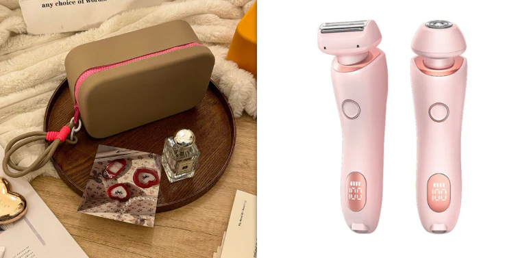 2 In 1 Hair Removal Epilator USB Rechargeable Trimmer Women Body Razor Face Leg Armpit Bikini Hand Pubic Shaver Hair Remover - Image 19