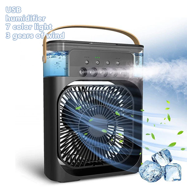 3 In 1 Fan Air Conditioner Small Water Air Cooler LED Lights Air Cooling Fan - Image 10