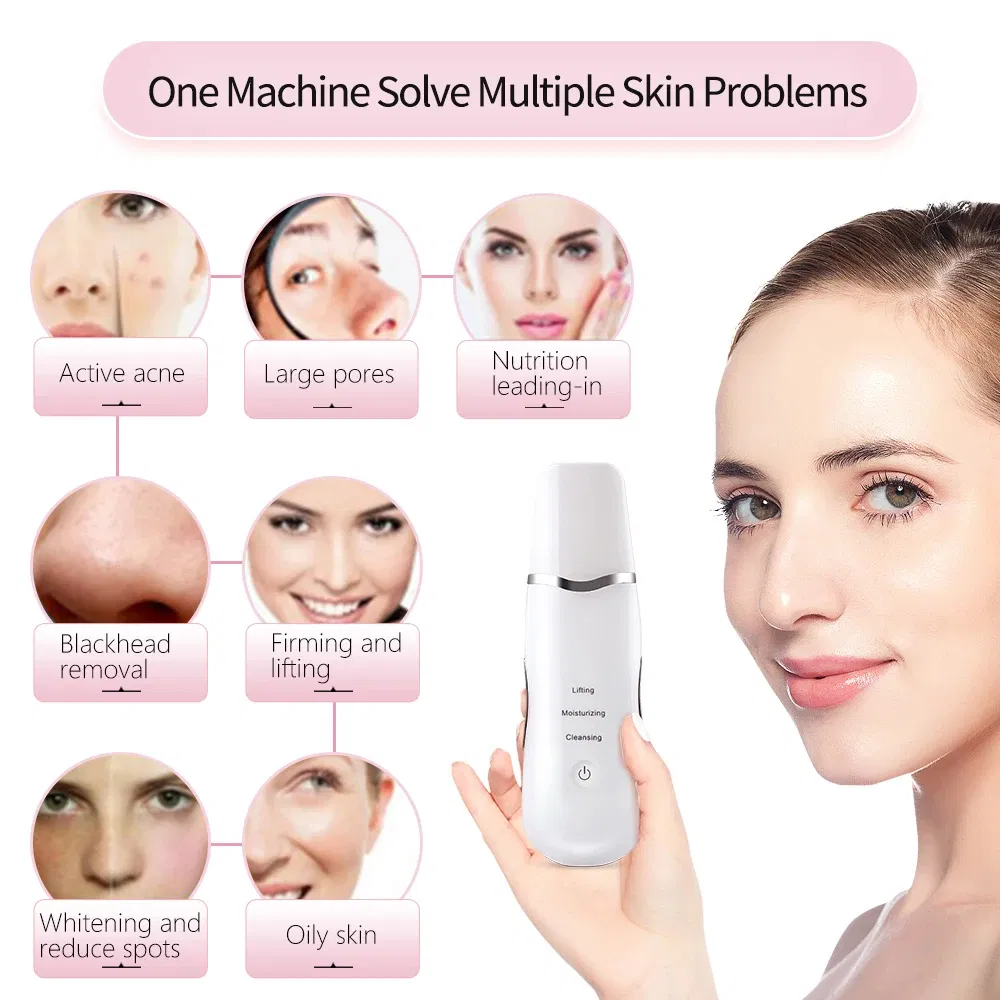 3-in-1 Ultrasonic Facial Spatula For Deep Cleansing, Electric Ultrasonic Skin Scrubber - Image 4
