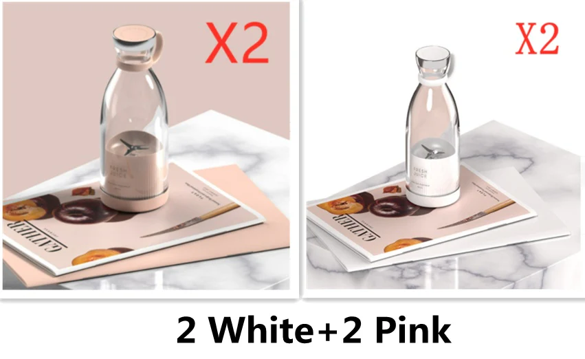 350ML Electric Juicer Blender Mixer USB Rechargeable Machine Household Portable Blender Maker Cup Kitchen Tool Kit - Image 2
