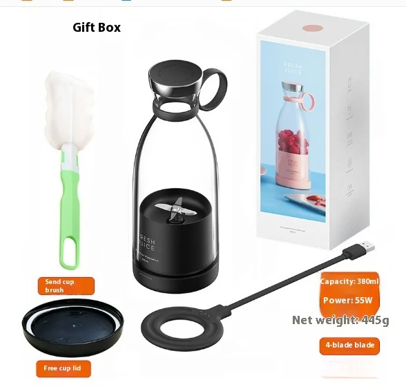 350ML Electric Juicer Blender Mixer USB Rechargeable Machine Household Portable Blender Maker Cup Kitchen Tool Kit - Image 8