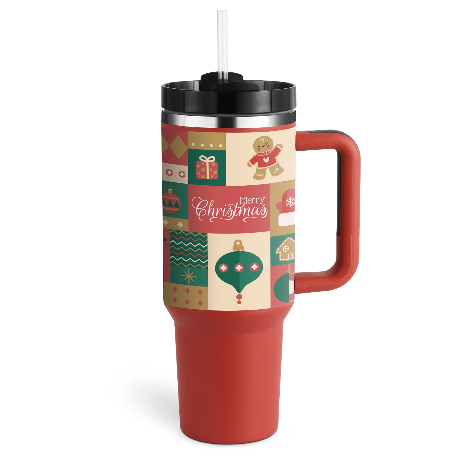 40 Oz Tumbler With Handle Straw Insulated, Stainless Steel Spill Proof Vacuum Coffee Cup Tumbler With Lid Tapered Mug Gifts For Valentine Lover Suitable For Car Gym Office Travel - Image 10