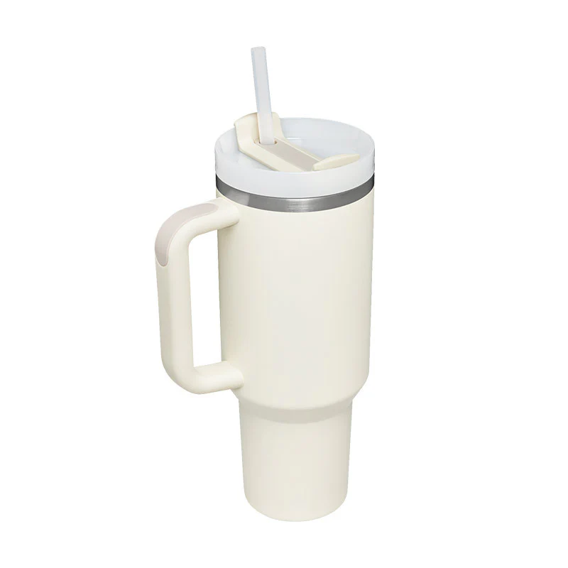40 Oz Tumbler With Handle Straw Insulated, Stainless Steel Spill Proof Vacuum Coffee Cup Tumbler With Lid Tapered Mug Gifts For Valentine Lover Suitable For Car Gym Office Travel - Image 11
