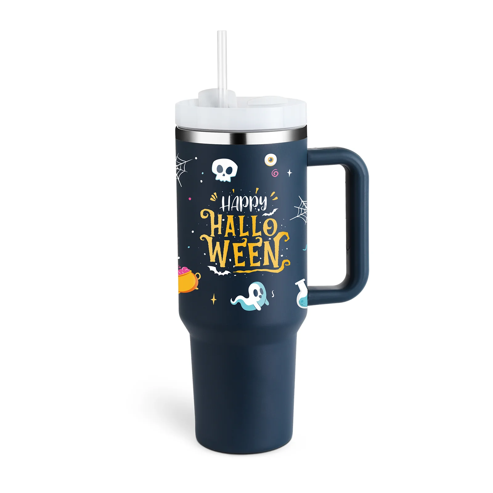 40 Oz Tumbler With Handle Straw Insulated, Stainless Steel Spill Proof Vacuum Coffee Cup Tumbler With Lid Tapered Mug Gifts For Valentine Lover Suitable For Car Gym Office Travel - Image 19