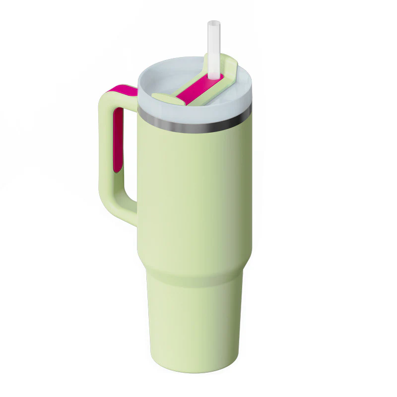 40 Oz Tumbler With Handle Straw Insulated, Stainless Steel Spill Proof Vacuum Coffee Cup Tumbler With Lid Tapered Mug Gifts For Valentine Lover Suitable For Car Gym Office Travel - Image 22