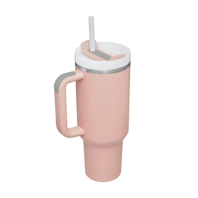 40 Oz Tumbler With Handle Straw Insulated, Stainless Steel Spill Proof Vacuum Coffee Cup Tumbler With Lid Tapered Mug Gifts For Valentine Lover Suitable For Car Gym Office Travel - Image 26
