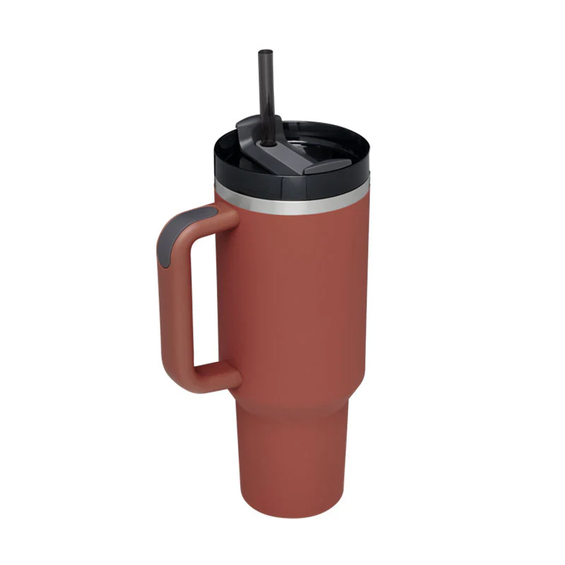 40 Oz Tumbler With Handle Straw Insulated, Stainless Steel Spill Proof Vacuum Coffee Cup Tumbler With Lid Tapered Mug Gifts For Valentine Lover Suitable For Car Gym Office Travel - Image 31