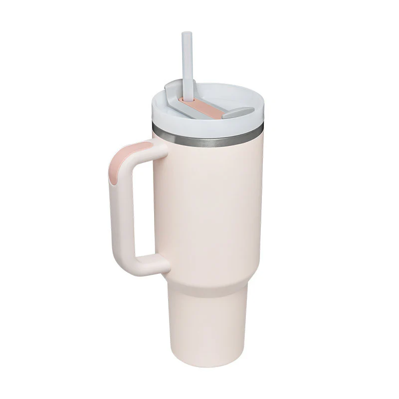 40 Oz Tumbler With Handle Straw Insulated, Stainless Steel Spill Proof Vacuum Coffee Cup Tumbler With Lid Tapered Mug Gifts For Valentine Lover Suitable For Car Gym Office Travel - Image 33