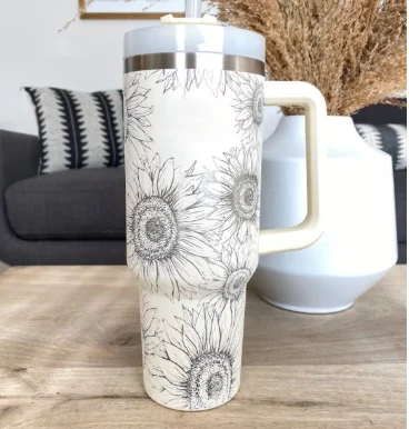 40 Oz Tumbler With Handle Straw Insulated, Stainless Steel Spill Proof Vacuum Coffee Cup Tumbler With Lid Tapered Mug Gifts For Valentine Lover Suitable For Car Gym Office Travel - Image 4