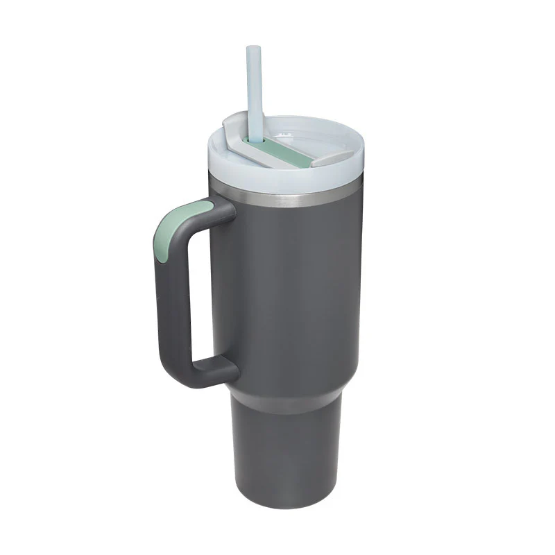 40 Oz Tumbler With Handle Straw Insulated, Stainless Steel Spill Proof Vacuum Coffee Cup Tumbler With Lid Tapered Mug Gifts For Valentine Lover Suitable For Car Gym Office Travel - Image 8