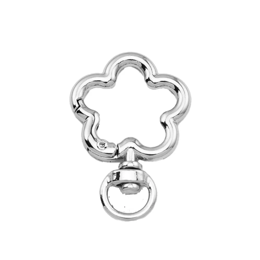 Flower Metal Lobster Claw Clasps – Swivel Snap Hooks for Bags & Keychains (5pcs) - Image 10