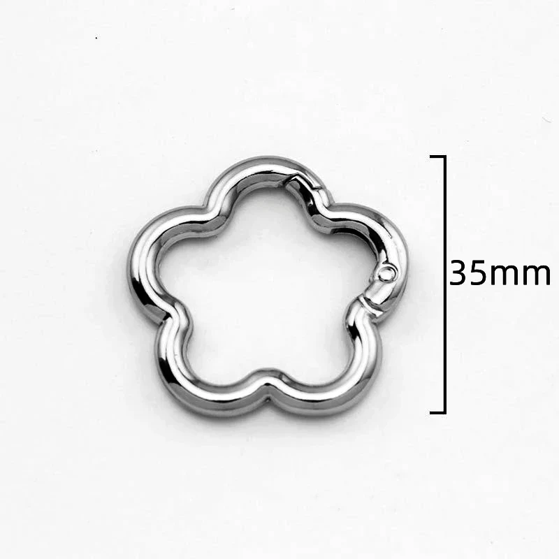 Flower Metal Lobster Claw Clasps – Swivel Snap Hooks for Bags & Keychains (5pcs) - Image 13