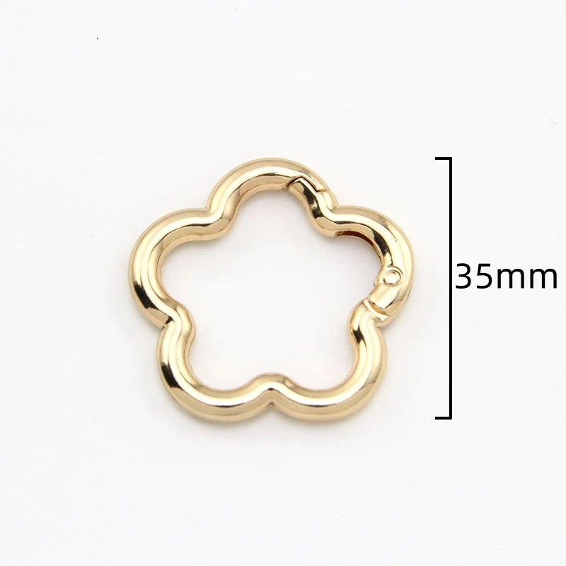 Flower Metal Lobster Claw Clasps – Swivel Snap Hooks for Bags & Keychains (5pcs) - Image 19