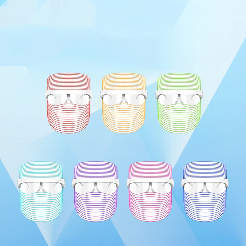 7 Color LED Mask Red Light Therapy Skin Rejuvenation Massager Beauty Home Skin Face Whitening Anti Aging SPA Device - Image 2