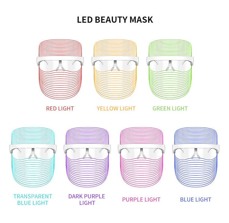 7 Color LED Mask Red Light Therapy Skin Rejuvenation Massager Beauty Home Skin Face Whitening Anti Aging SPA Device - Image 5