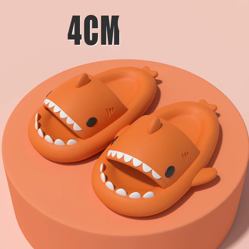 Adult's Slippers Indoor Outdoor Funny Shark Cartoon - Image 10