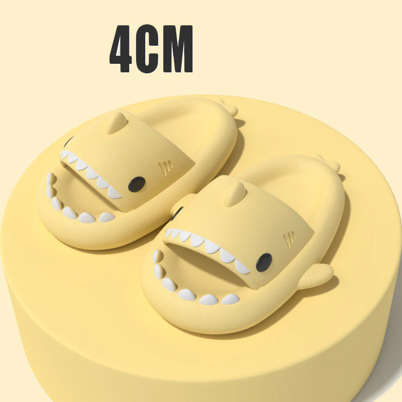 Adult's Slippers Indoor Outdoor Funny Shark Cartoon - Image 15