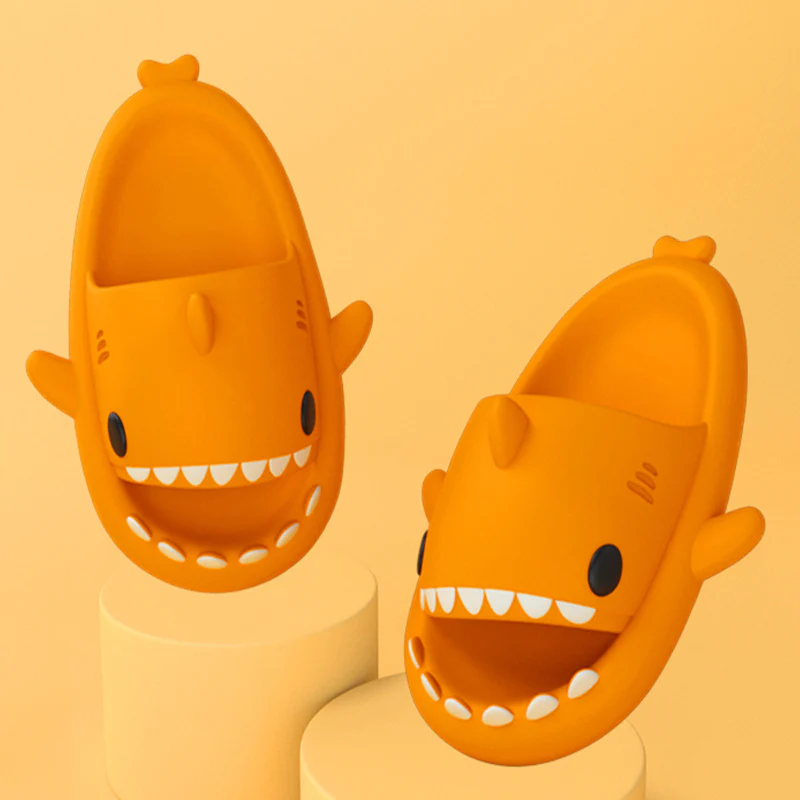 Adult's Slippers Indoor Outdoor Funny Shark Cartoon - Image 22