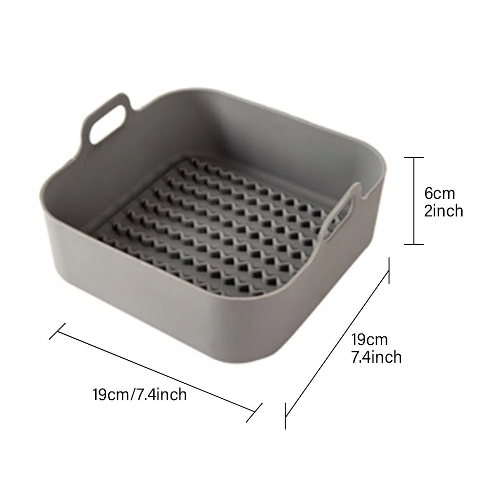 Air Fryer Silicone Pot Replacement Of Parchment Paper Liners No More Cleaning Basket After Using The Air Fryer Food Safe Air Fryers Oven Accessories - Image 11