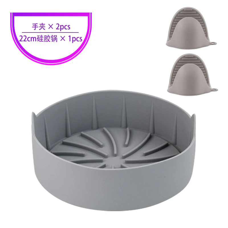 Air Fryer Silicone Pot Replacement Of Parchment Paper Liners No More Cleaning Basket After Using The Air Fryer Food Safe Air Fryers Oven Accessories - Image 15