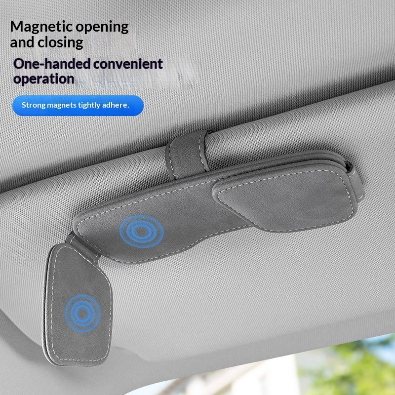Car Sun Visor Storage Box Car Sunglasses Holder Multi-function Card Clip - Image 8