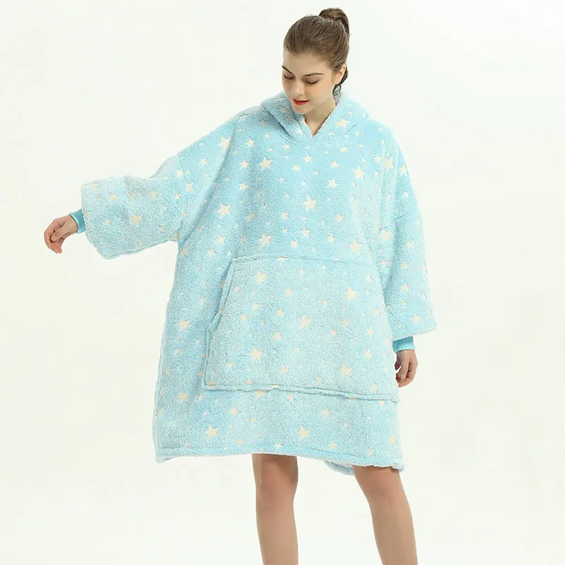 Wearable Blanket Hoodie – Oversized Fleece Thermal - Image 51