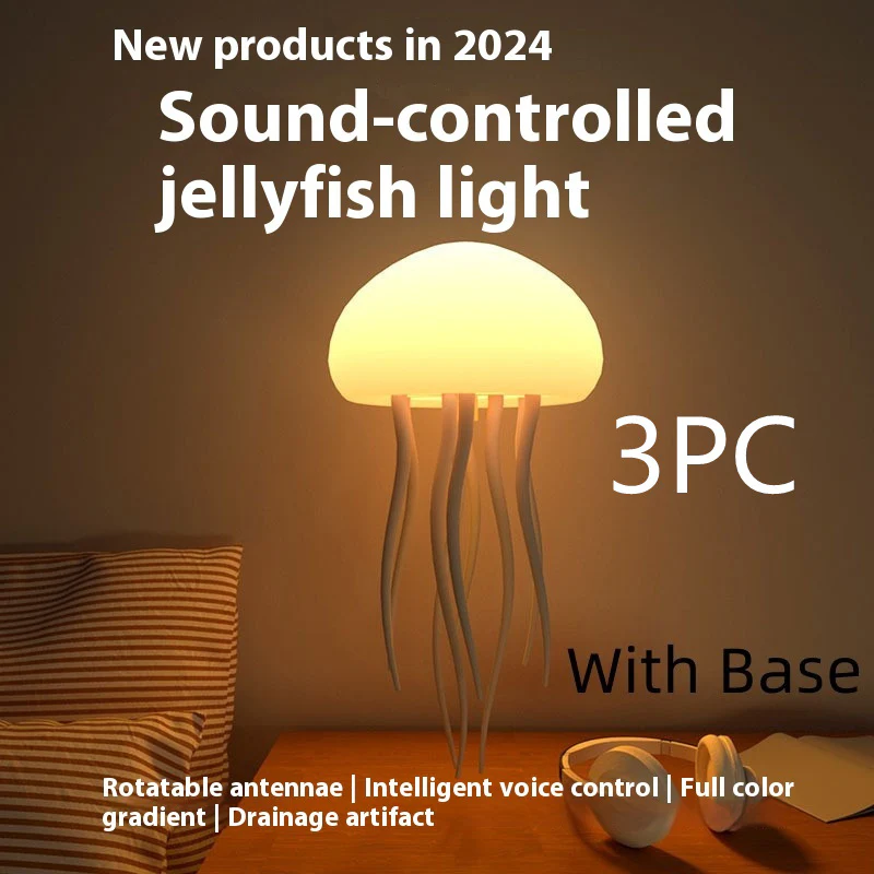 LED Jellyfish Mood Lamp – Night Light for Bedroom & Desk - Image 10