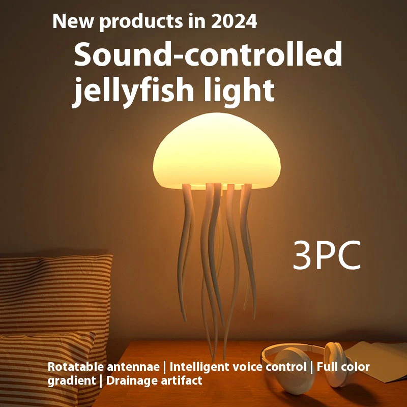 LED Jellyfish Mood Lamp – Night Light for Bedroom & Desk - Image 7