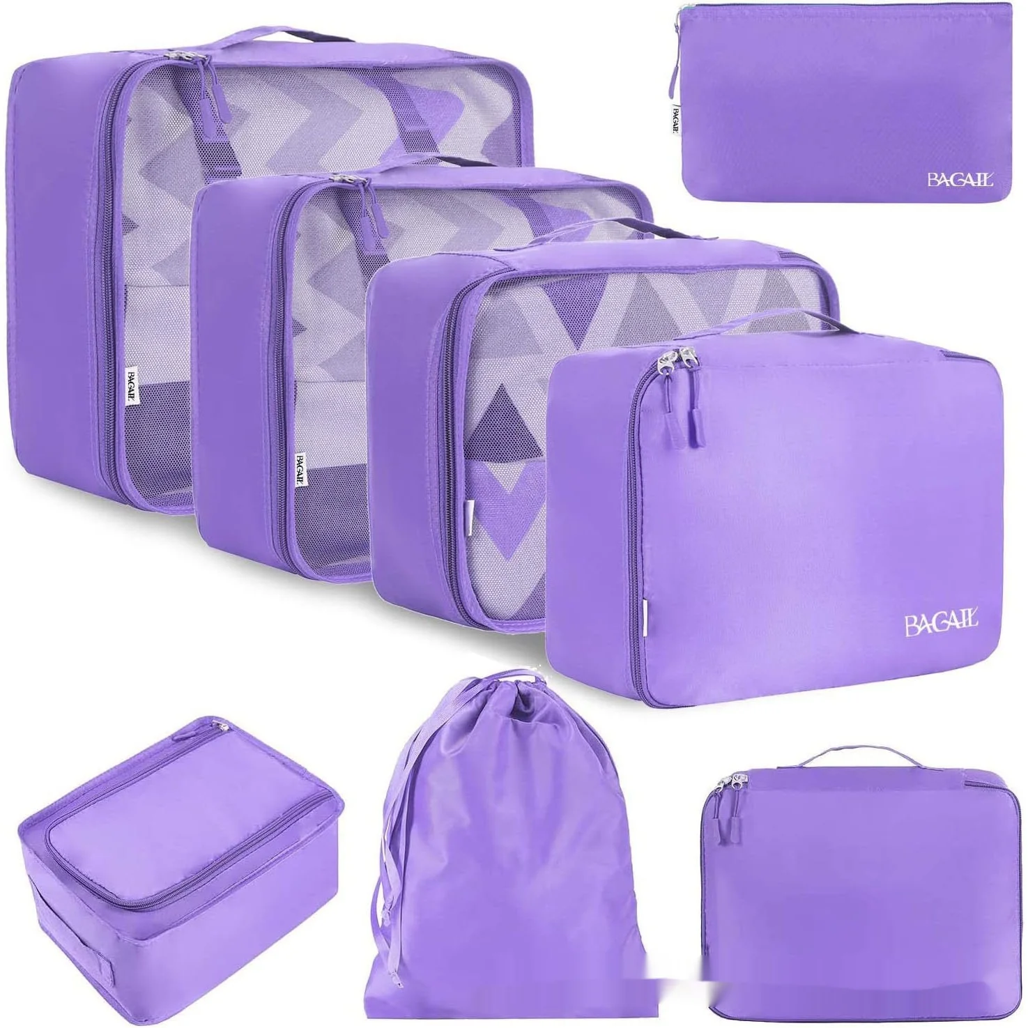 Cubic Eight-piece Set Travel Set Packing Bags Underwear - Image 10