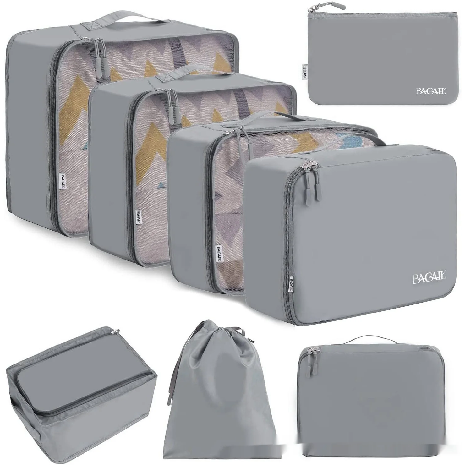 Cubic Eight-piece Set Travel Set Packing Bags Underwear - Image 13