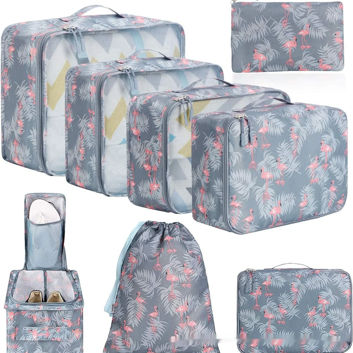 Cubic Eight-piece Set Travel Set Packing Bags Underwear - Image 15