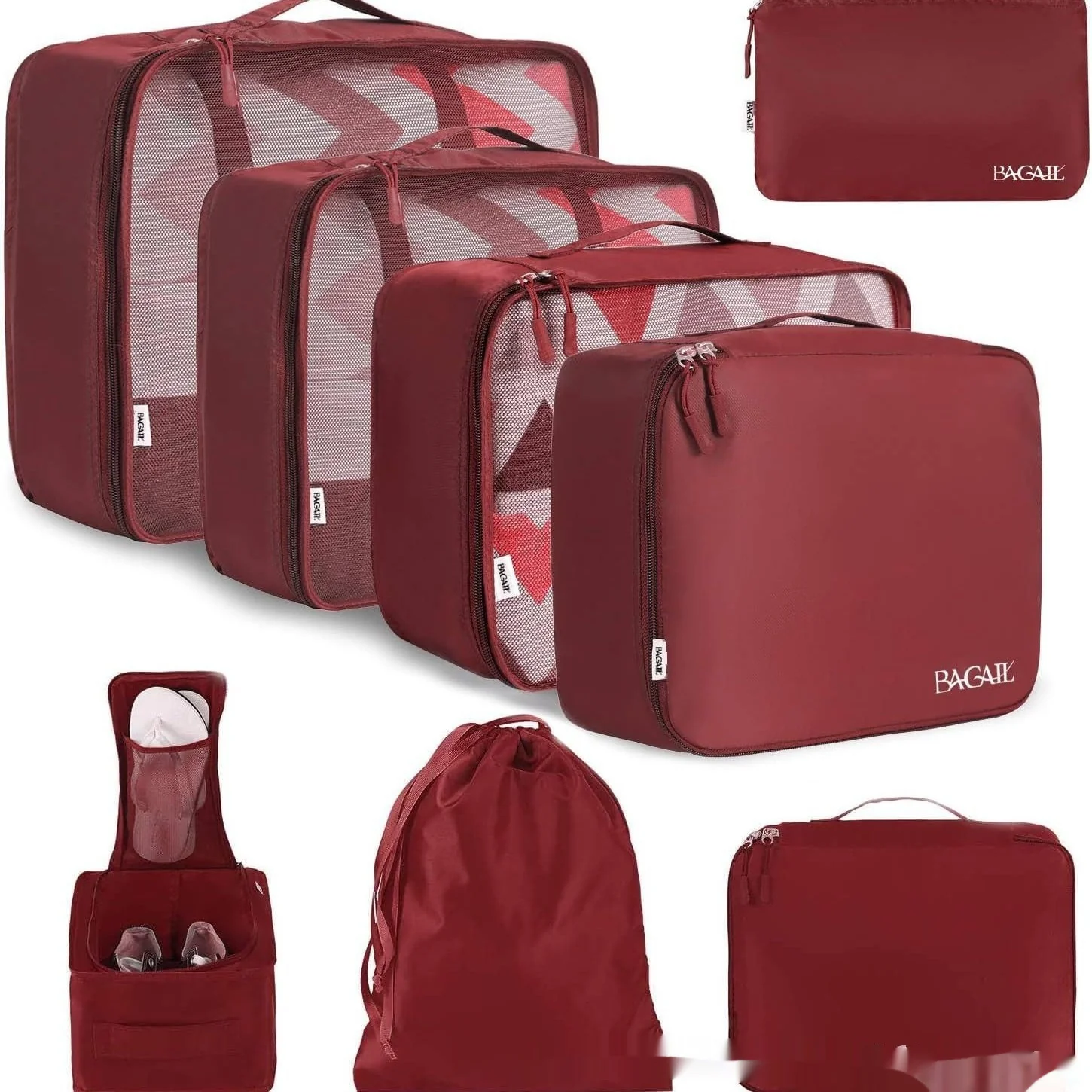 Cubic Eight-piece Set Travel Set Packing Bags Underwear - Image 18
