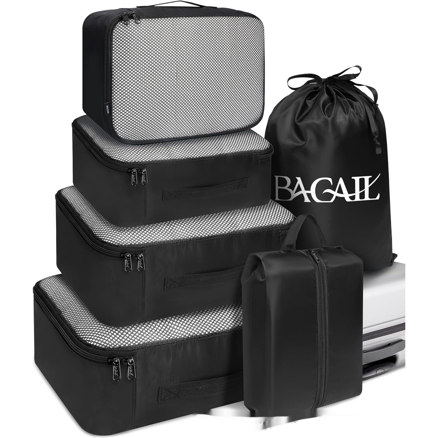 Cubic Eight-piece Set Travel Set Packing Bags Underwear - Image 3
