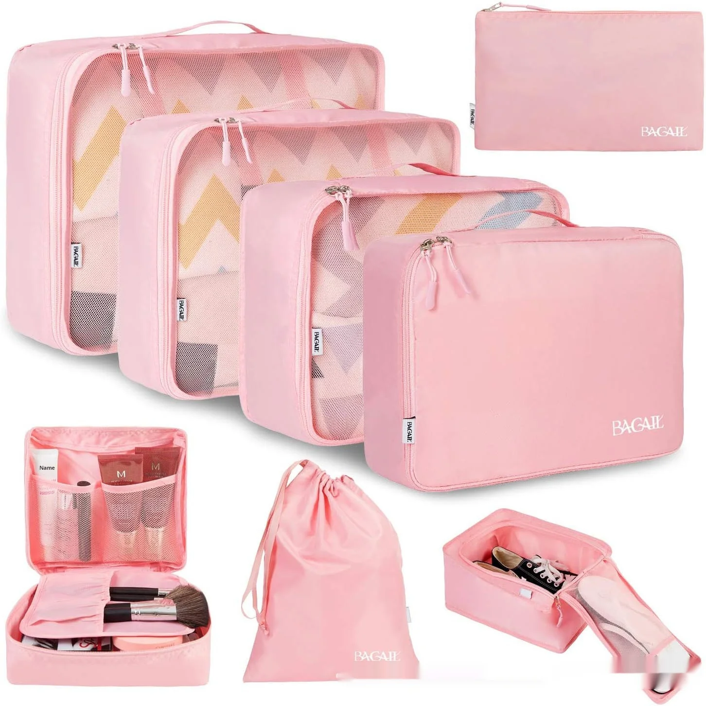 Cubic Eight-piece Set Travel Set Packing Bags Underwear - Image 4