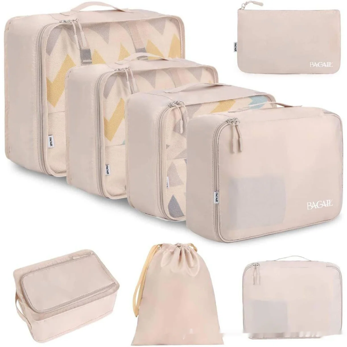 Cubic Eight-piece Set Travel Set Packing Bags Underwear - Image 5