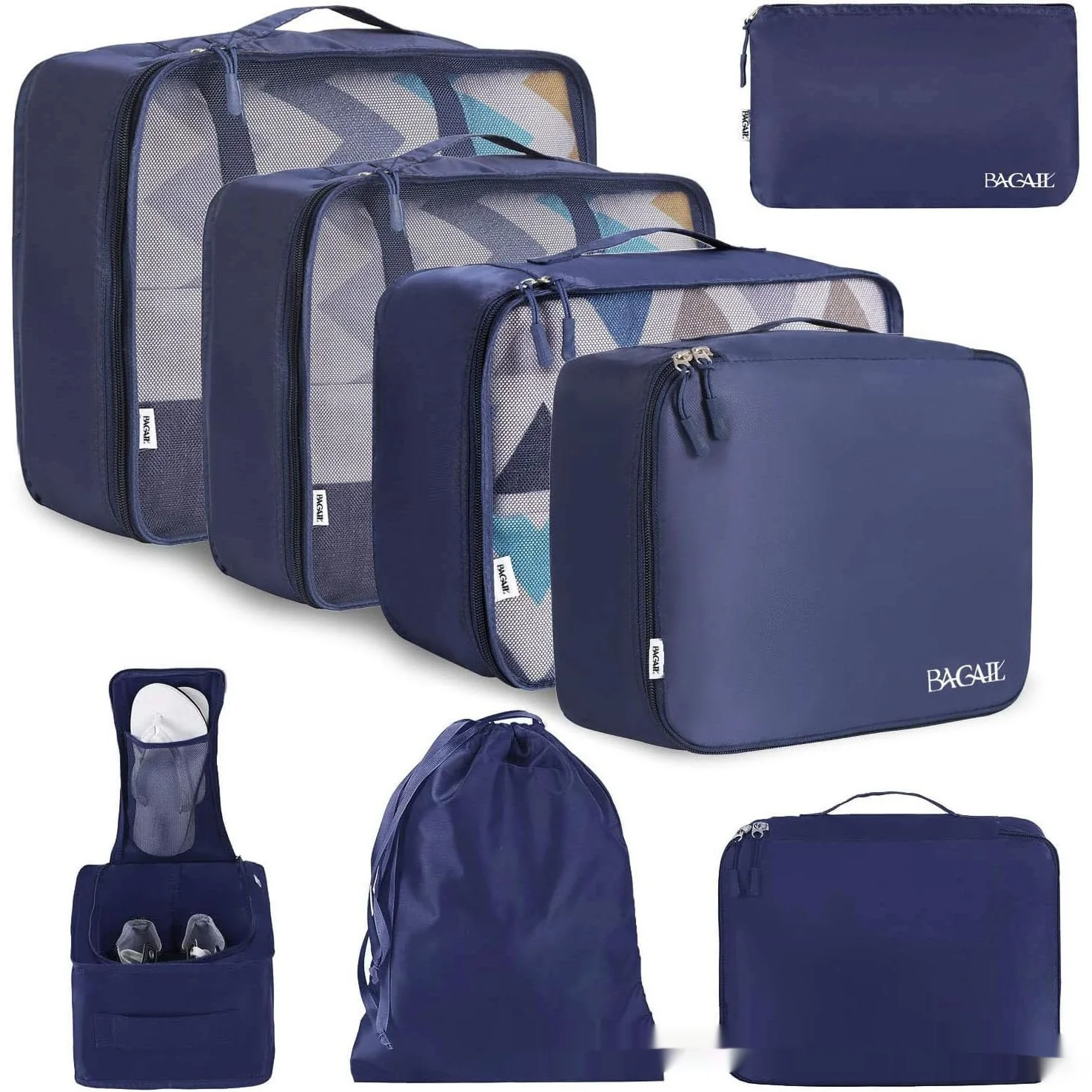 Cubic Eight-piece Set Travel Set Packing Bags Underwear - Image 7