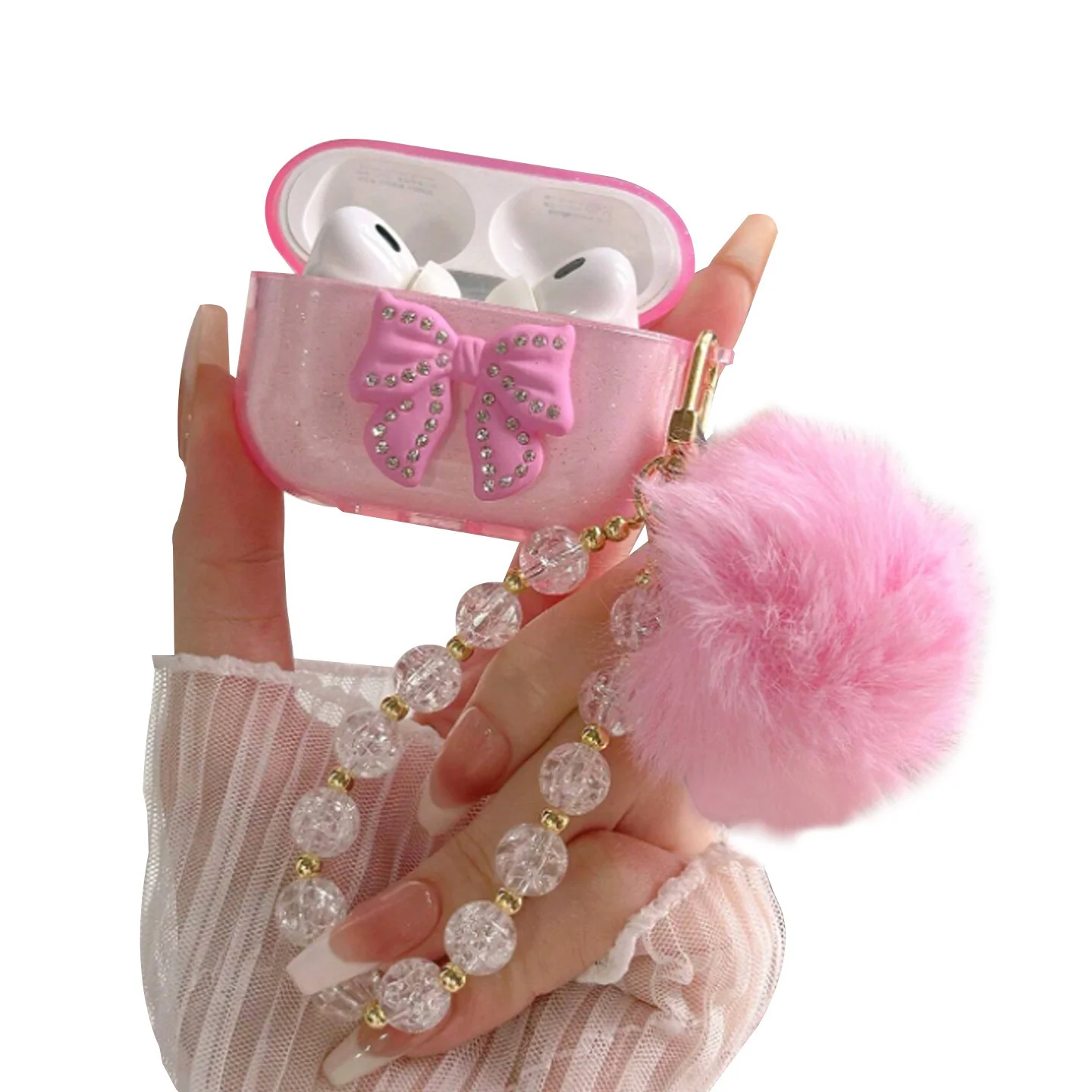 Diamond Bow For AirPods 23 Generation Bluetooth Headset - Image 2