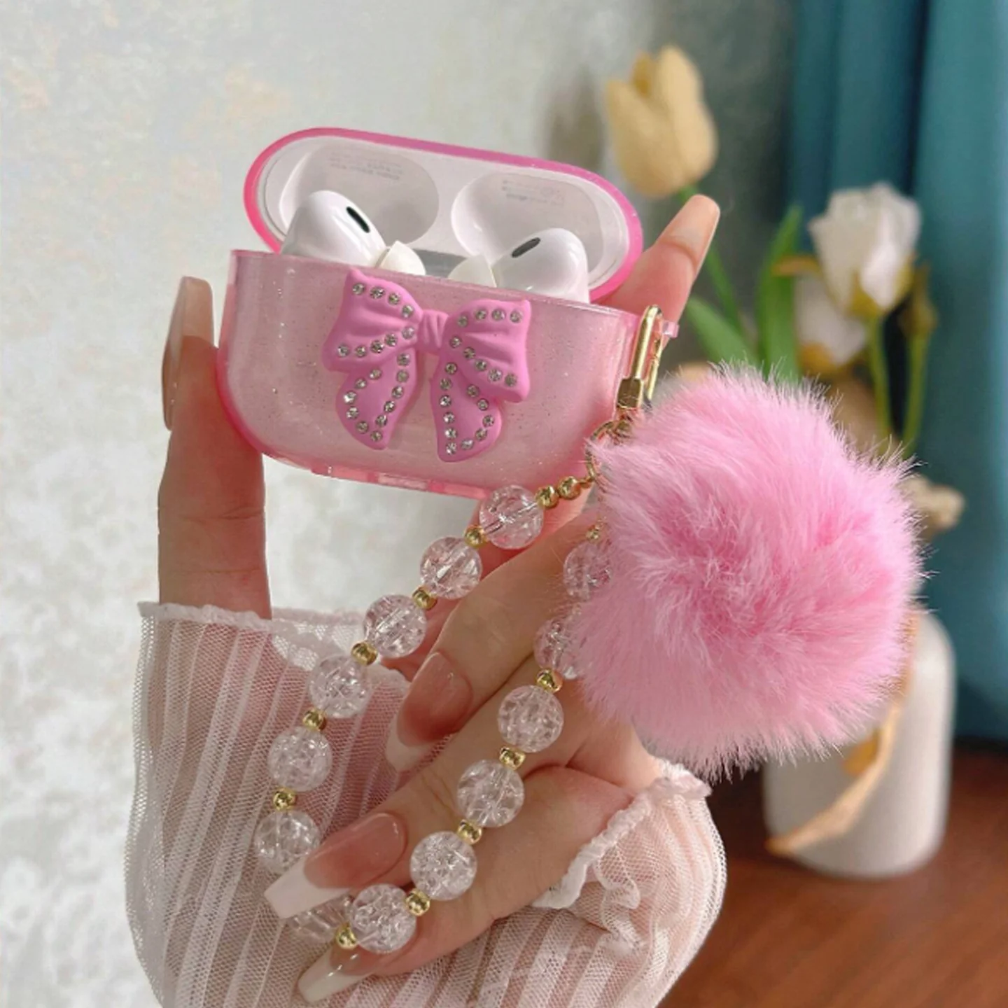 Diamond Bow For AirPods 23 Generation Bluetooth Headset - Image 5